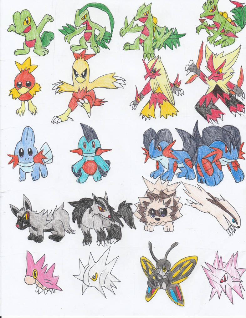 Pokemon by memory gen 3 part 1 by KurtisDefender on DeviantArt