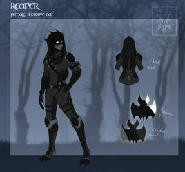 Reaper ref sheet 1 | HALLOWEEN OC