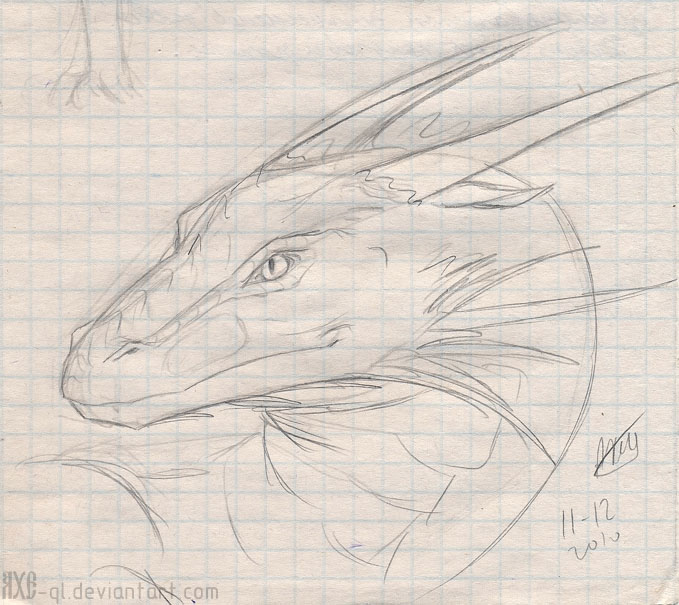 dragon head sketch