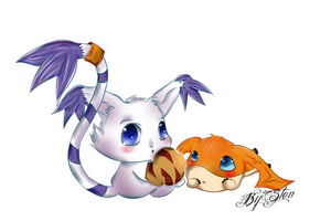 Gatomon and Patamon