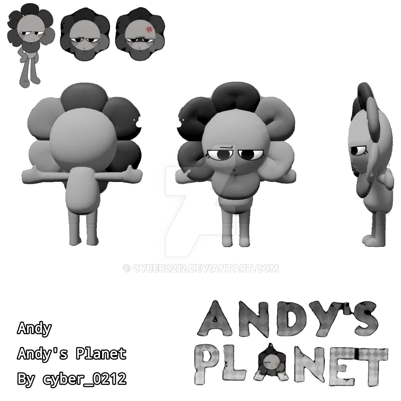 Andy Model, from Andy's Planet by cyber0212 on DeviantArt