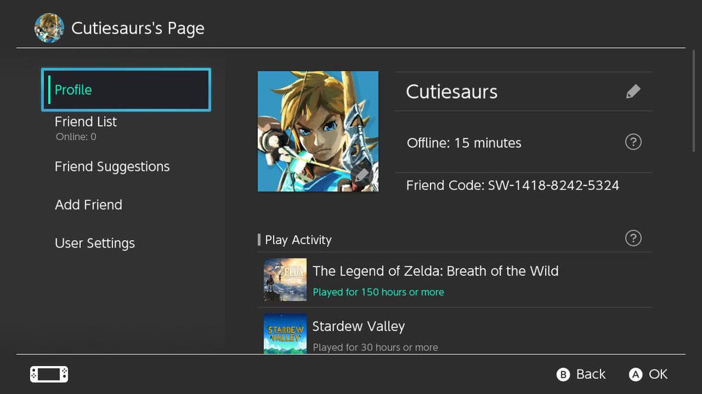 My switch friend code by Cutiesaurs on DeviantArt