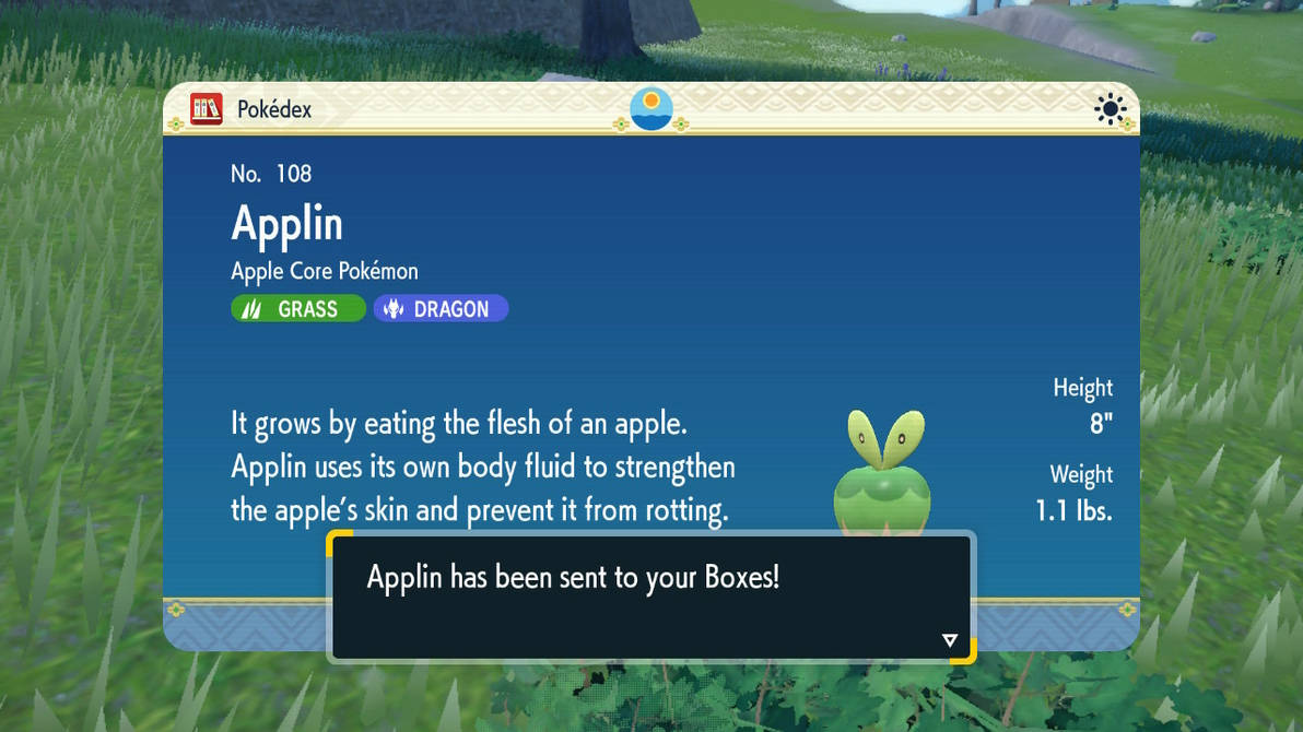 My shiny applin by Cutiesaurs on DeviantArt