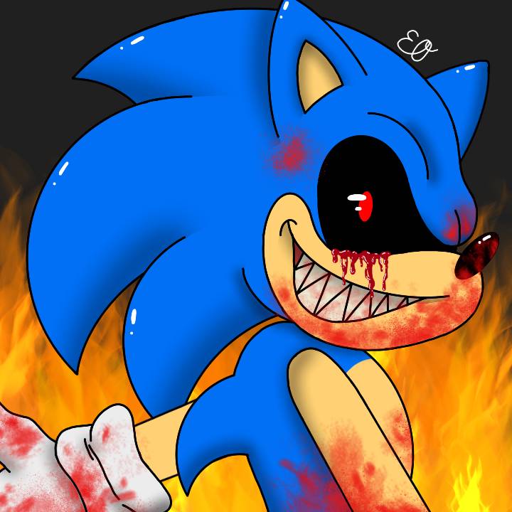 Sonic EXE 3.0  Anime, Cute drawings, Scary art