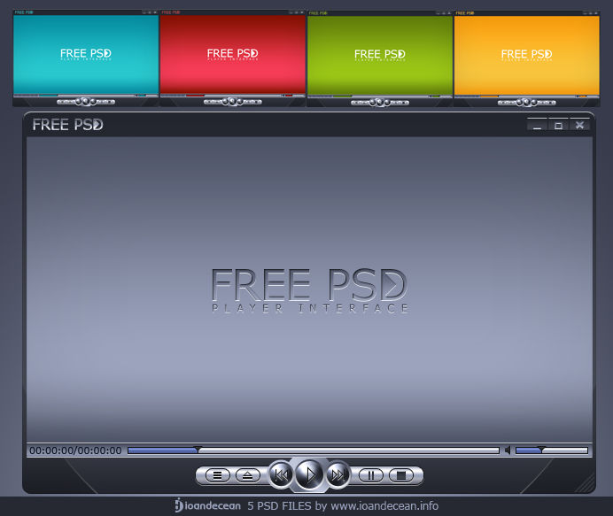 Player Soft Interface Player interface - free PSD by nelutuinfo on DeviantArt