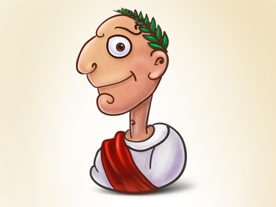 caesar cartoon digital painting by nelutuinfo on DeviantArt caesar cartoon digital painting by nelutuinfo on DeviantArt