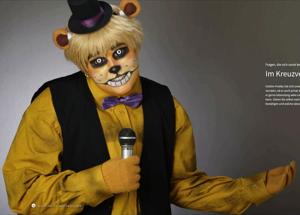 Fnaf Cosplay Golden Freddy by FoxyBonnieFreddyFaz on DeviantArt