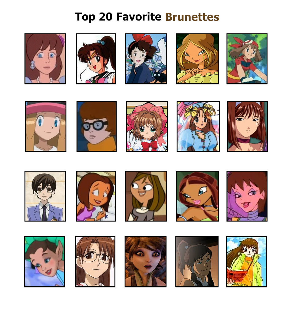 Top 20 Favorite Brunettes