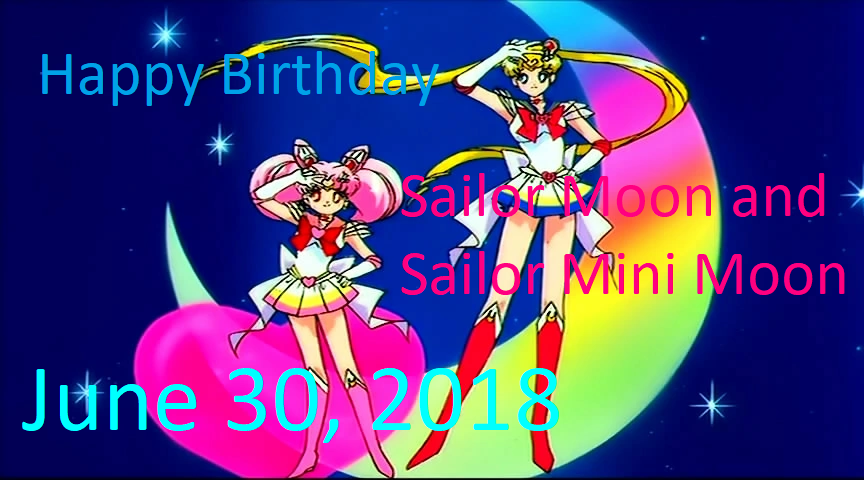 Happy Birthday, Sailor Moon and Sailor Mini Moon by Pikachu-Train on