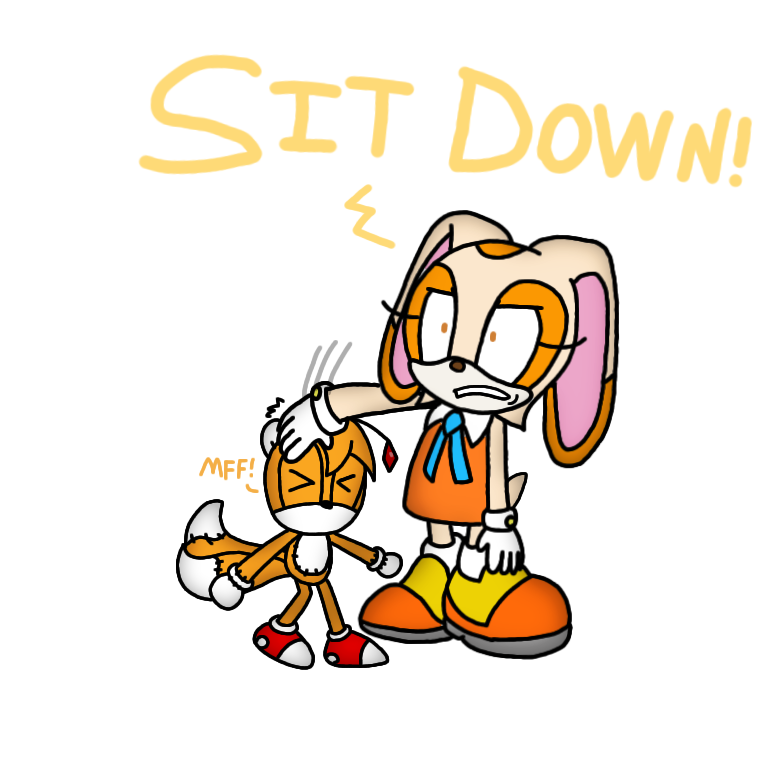 Tails Doll and Cream Doll holding hands (Artist: NebulaBelt_) : r