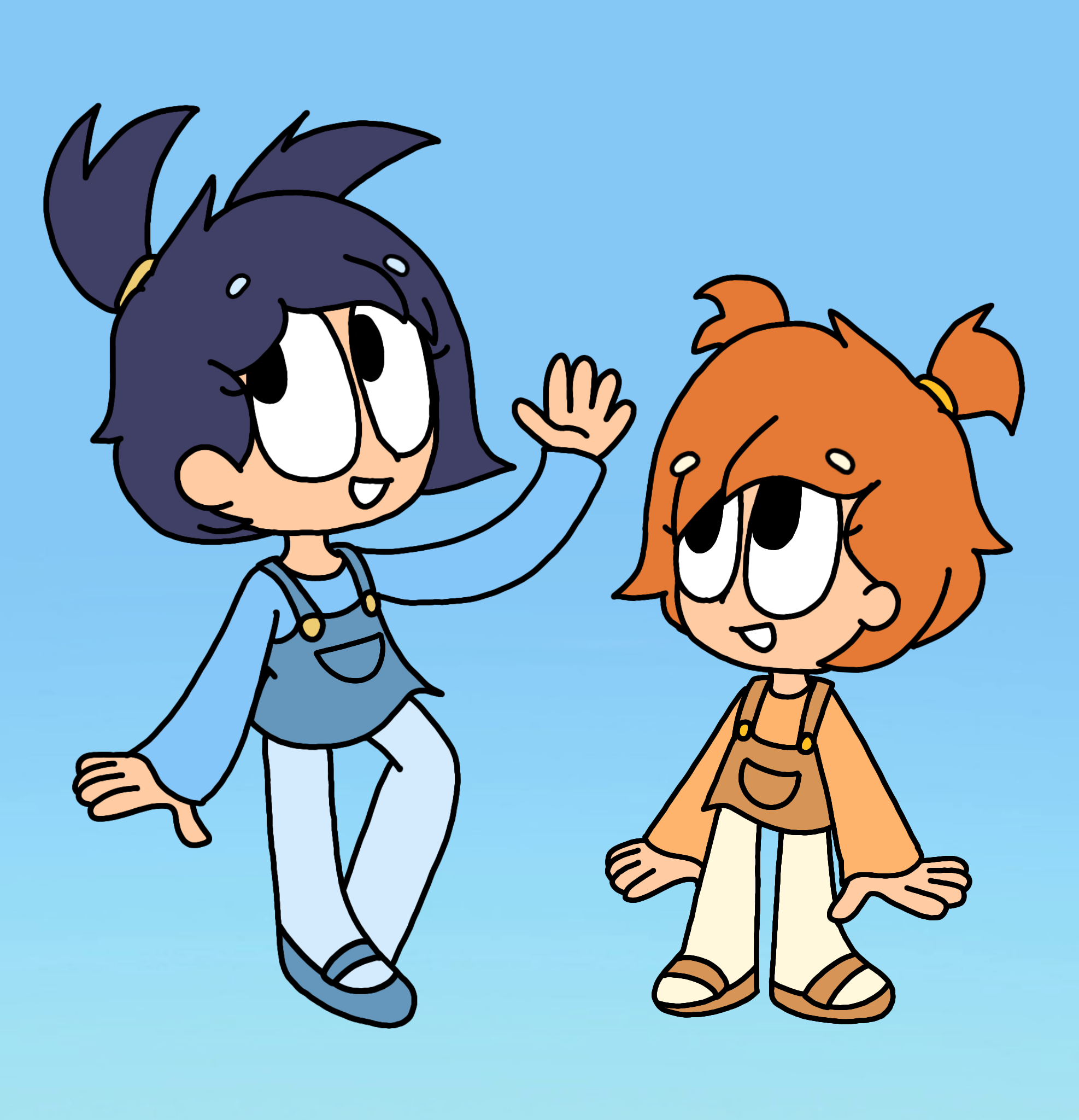Bluey Human Human Bluey and Bingo by HaileyKittydoesart on DeviantArt