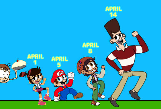 Mario, Luigi, Peach, and Yoshi by DeeTommCartoons on DeviantArt