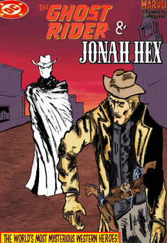 Old-western Ghost Rider and Jonah Hex team up