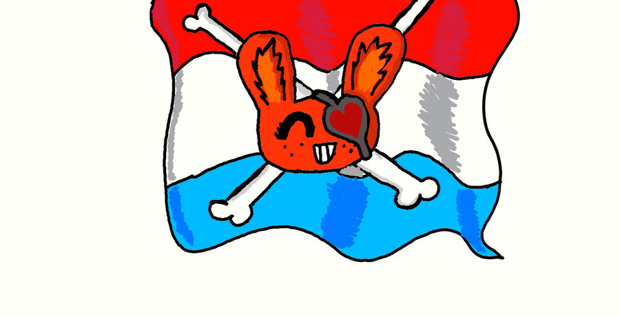 Bunny flag by Drawerlover5 on DeviantArt