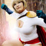 Power Girl ready to action