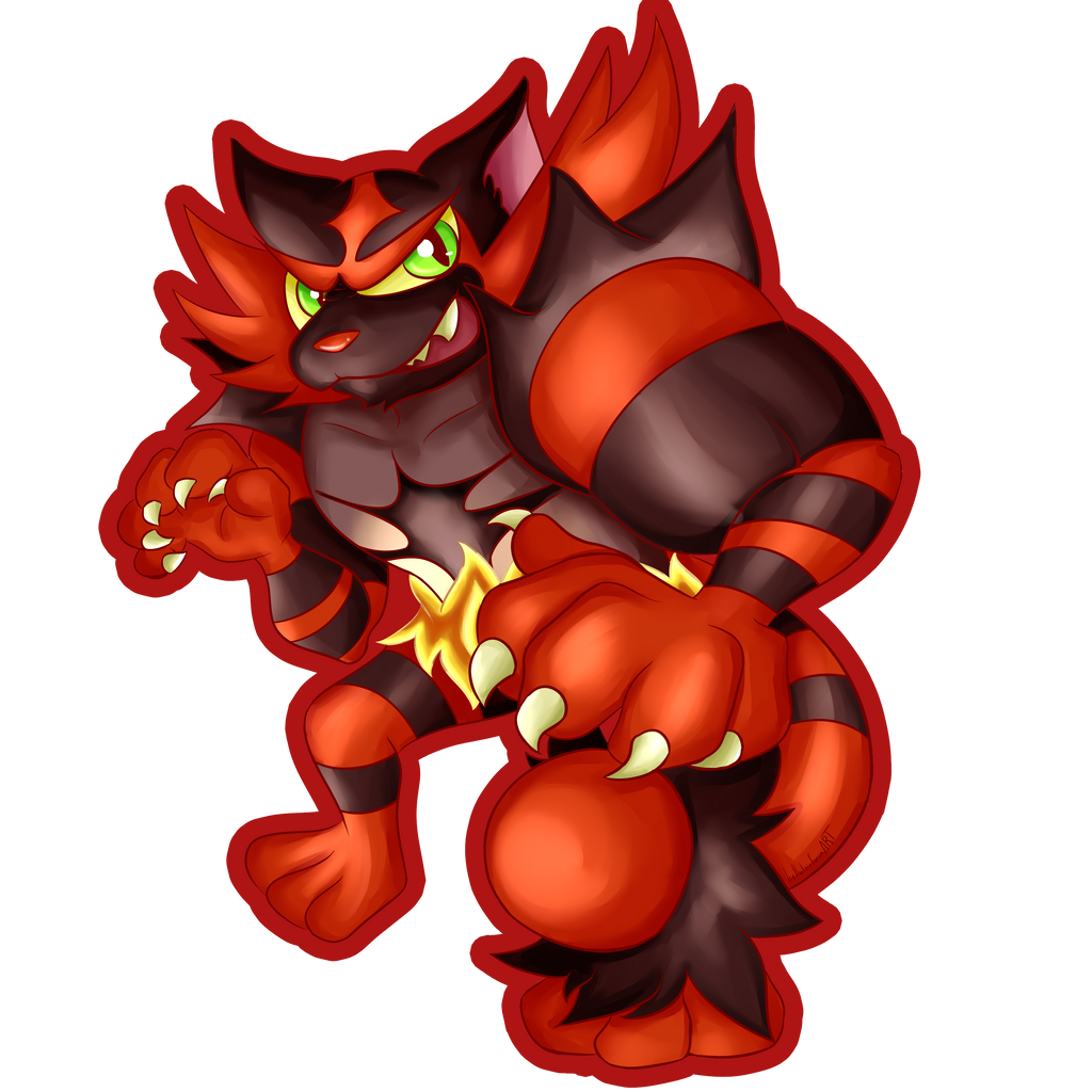 Chibi Incinaroar Incineroar Chibi by BellatrixFarronART on DeviantArt