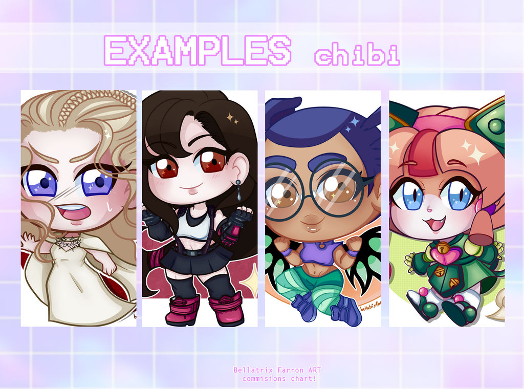 Examples-CHIBI by BellatrixFarronART on DeviantArt