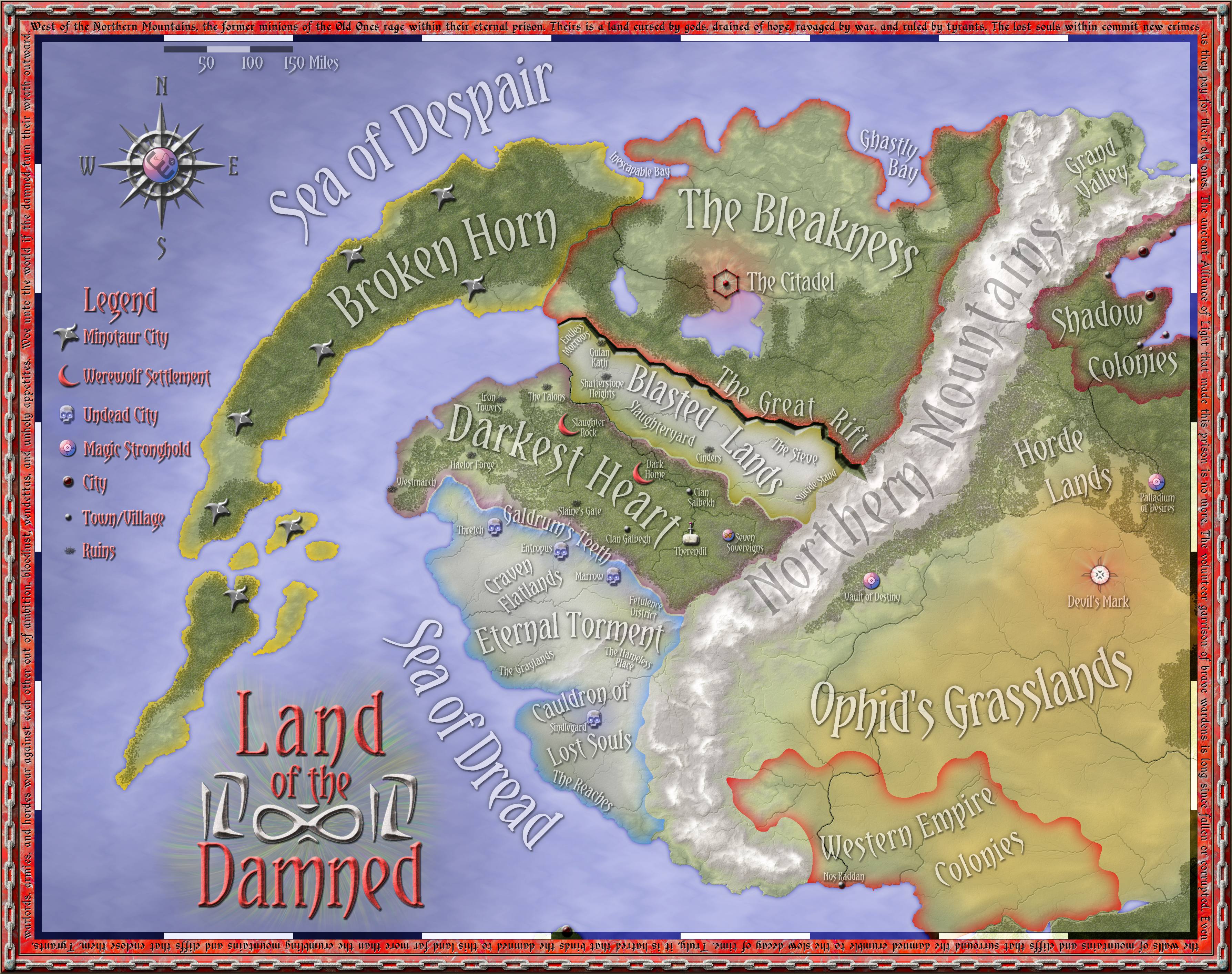The Land of the Damned by Will-Erwin