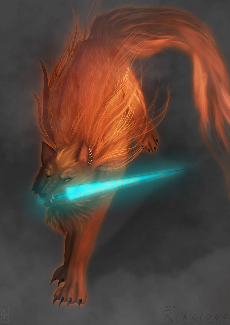 Fanart Red Wolf of Radagon (Elden Ring Boss) by FrozenAltars on