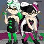 Squid Sisters Comfort Drawing for Shading Practice