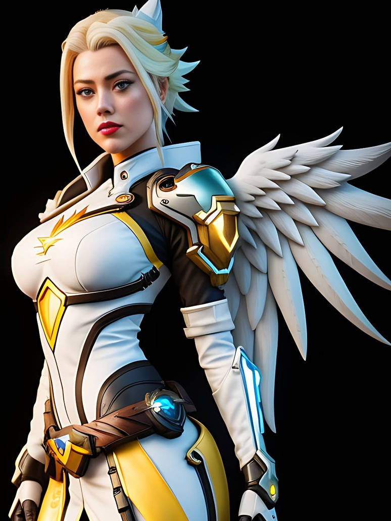 Amber Heard as Mercy by aimultiverse on DeviantArt