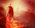 Girl On Fire by eivina-art