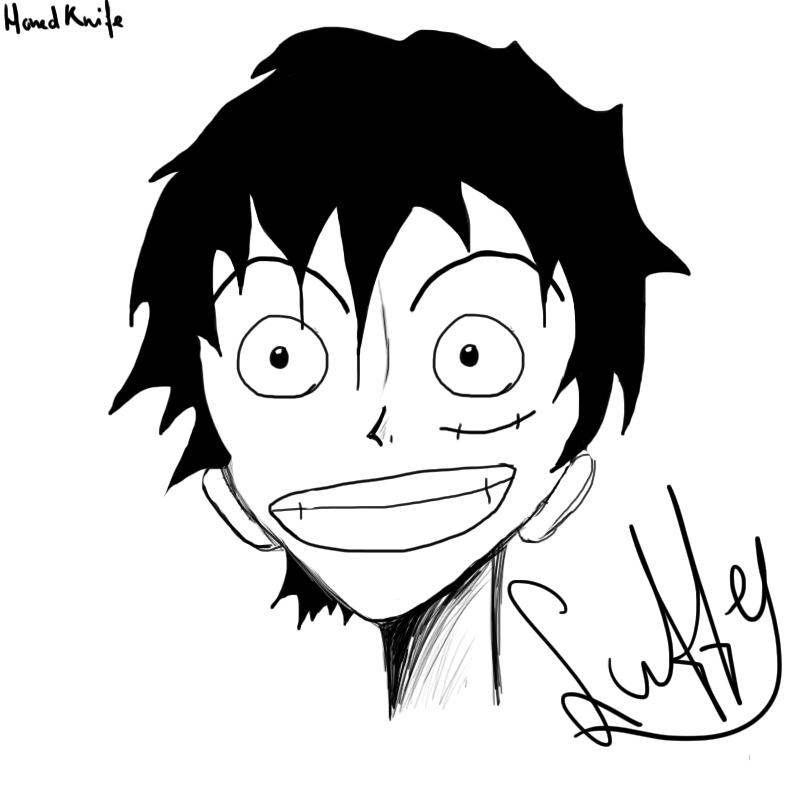 Luffy without Hat by HonedKnife on DeviantArt