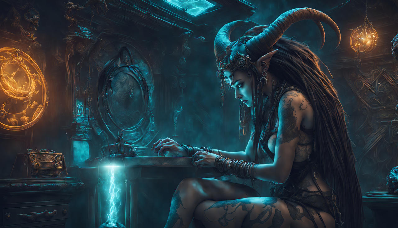 Person Using Rune Magic Studying magic runes by Mehared on DeviantArt