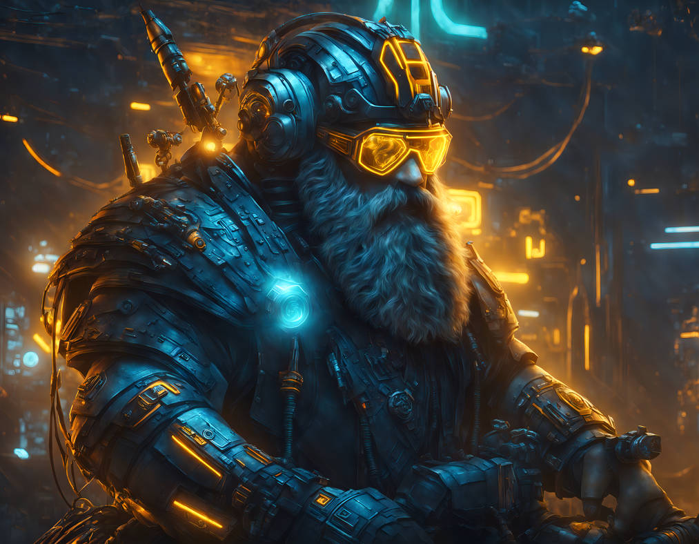 Cyberpunk dwarf