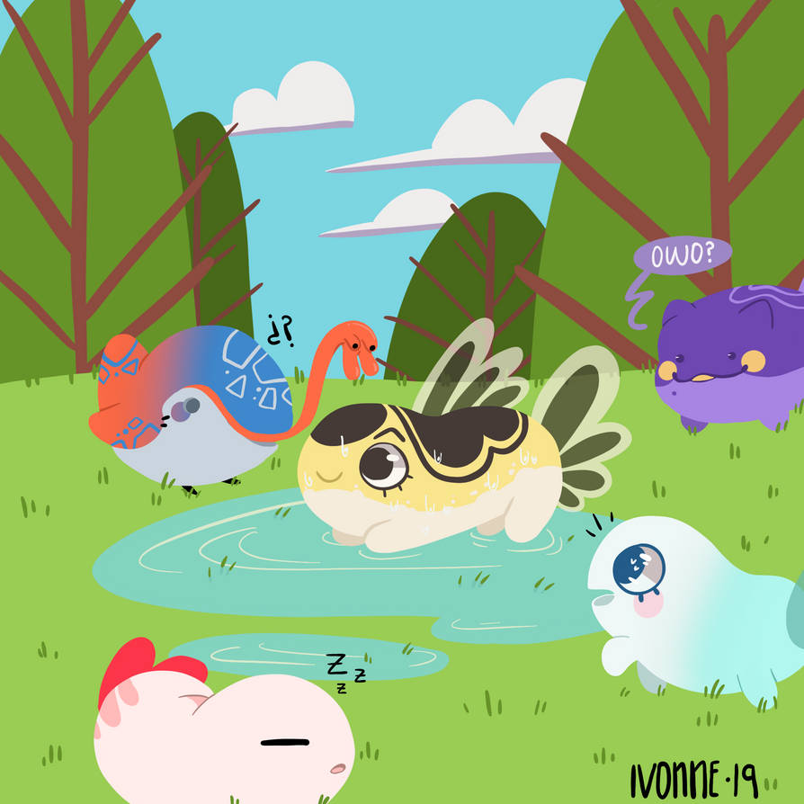 puddle friends by ib00n on DeviantArt