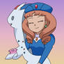 Princess Sara disguised as Togekiss with Ditto