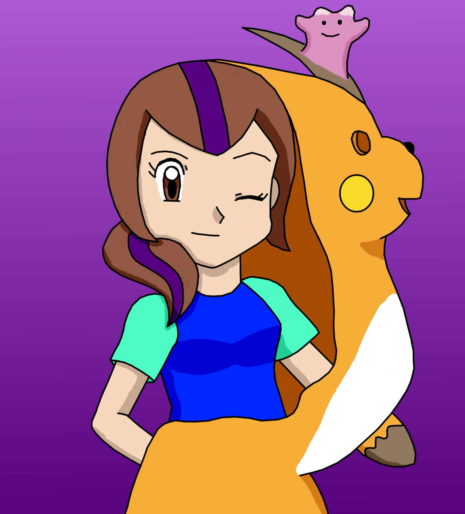 Pokemon Trainer Dawn (Violet Version) by FankiFalu on DeviantArt