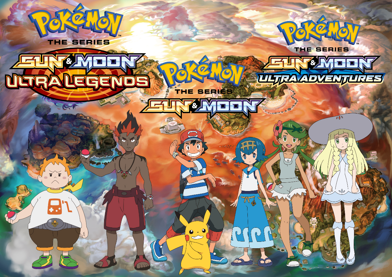 Pokémon - Alola Region Wall Poster, 14.725 x 22.375, Framed