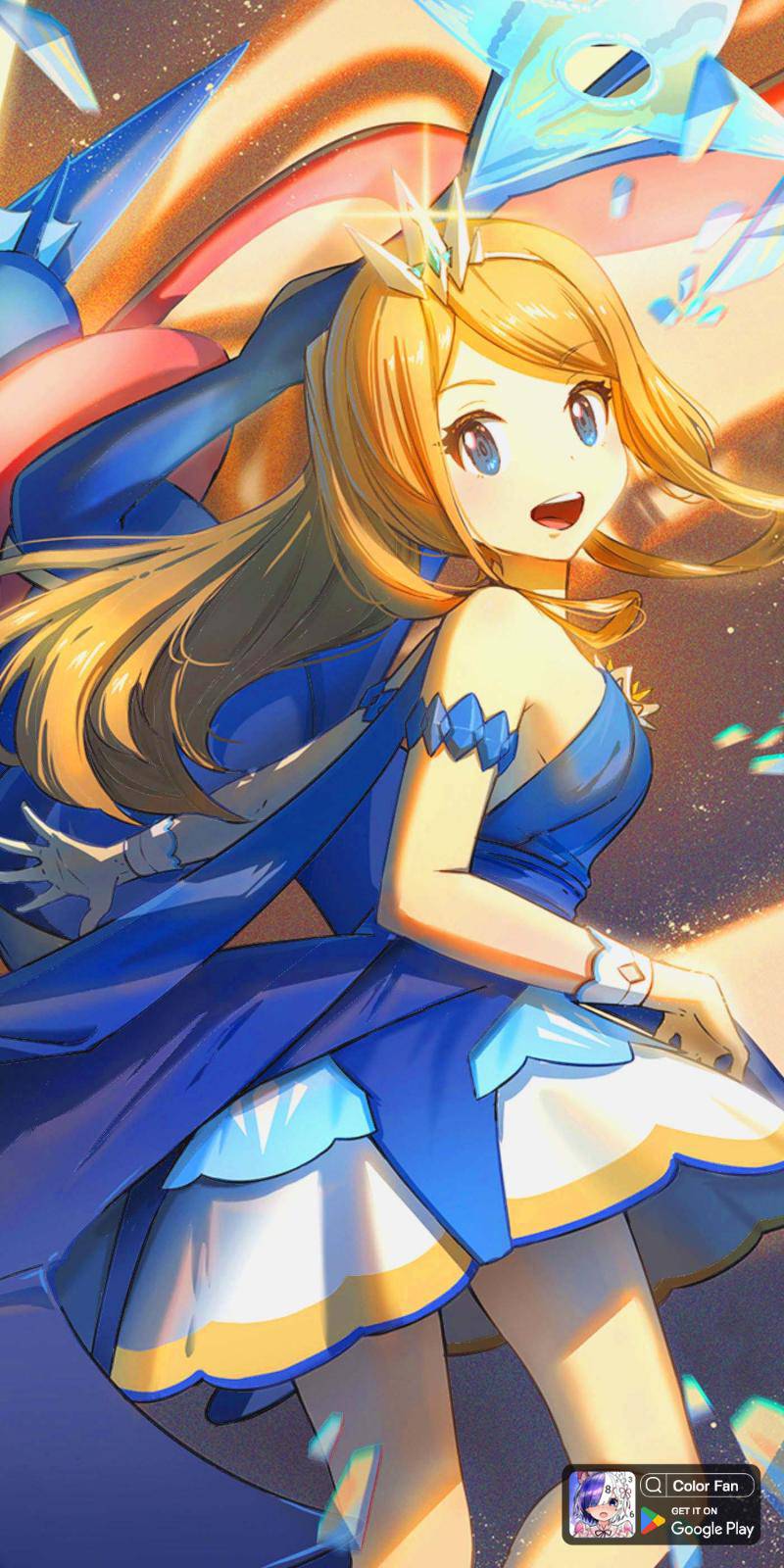 Wallpaper : anime girls, pokemon, Dawn Pokemon, long hair, blue