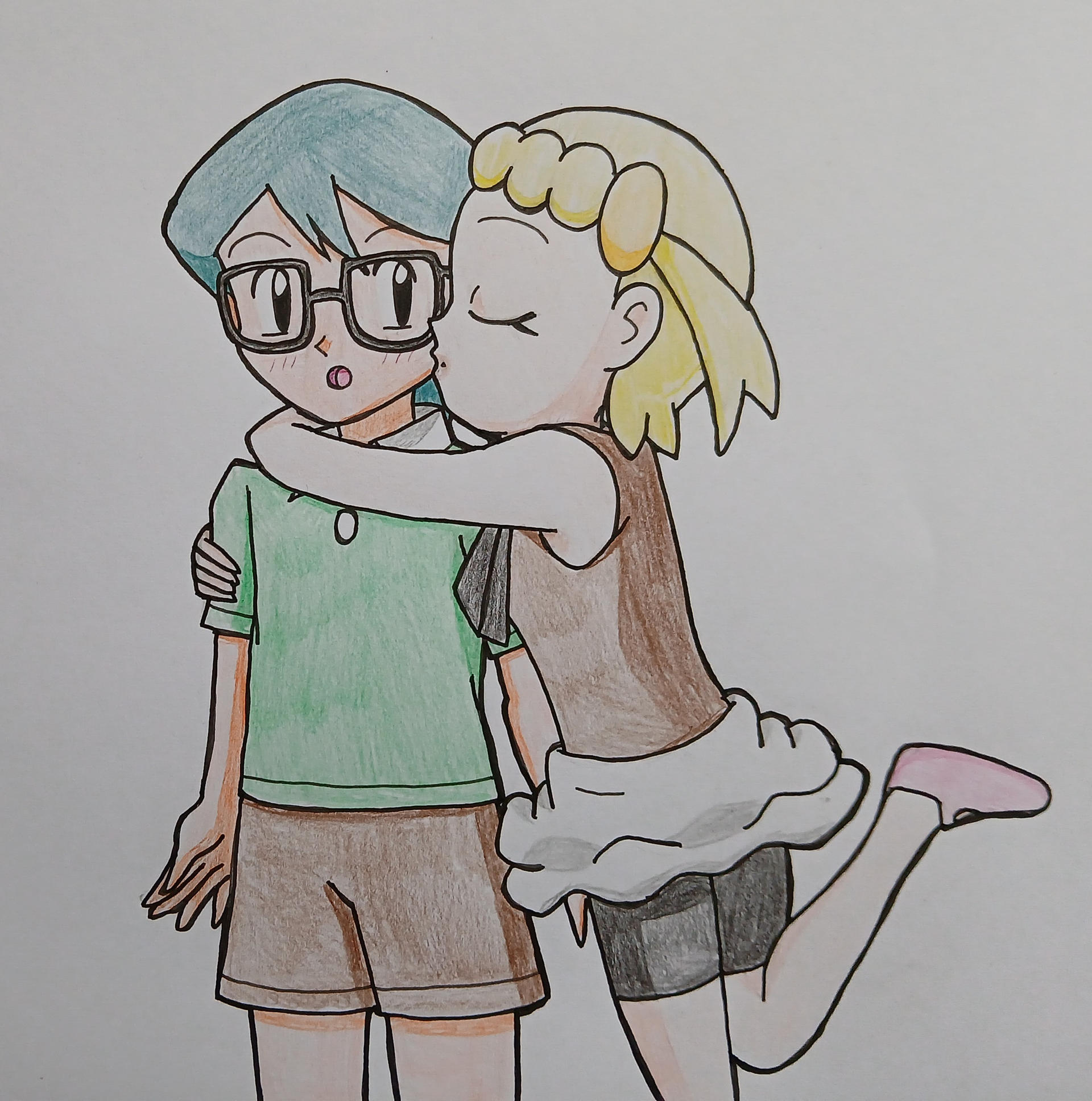 Bonnie Kisses Max By StuAnimeArt On DeviantArt bonnie-kisses-max-by-stuanimeart-on-deviantart