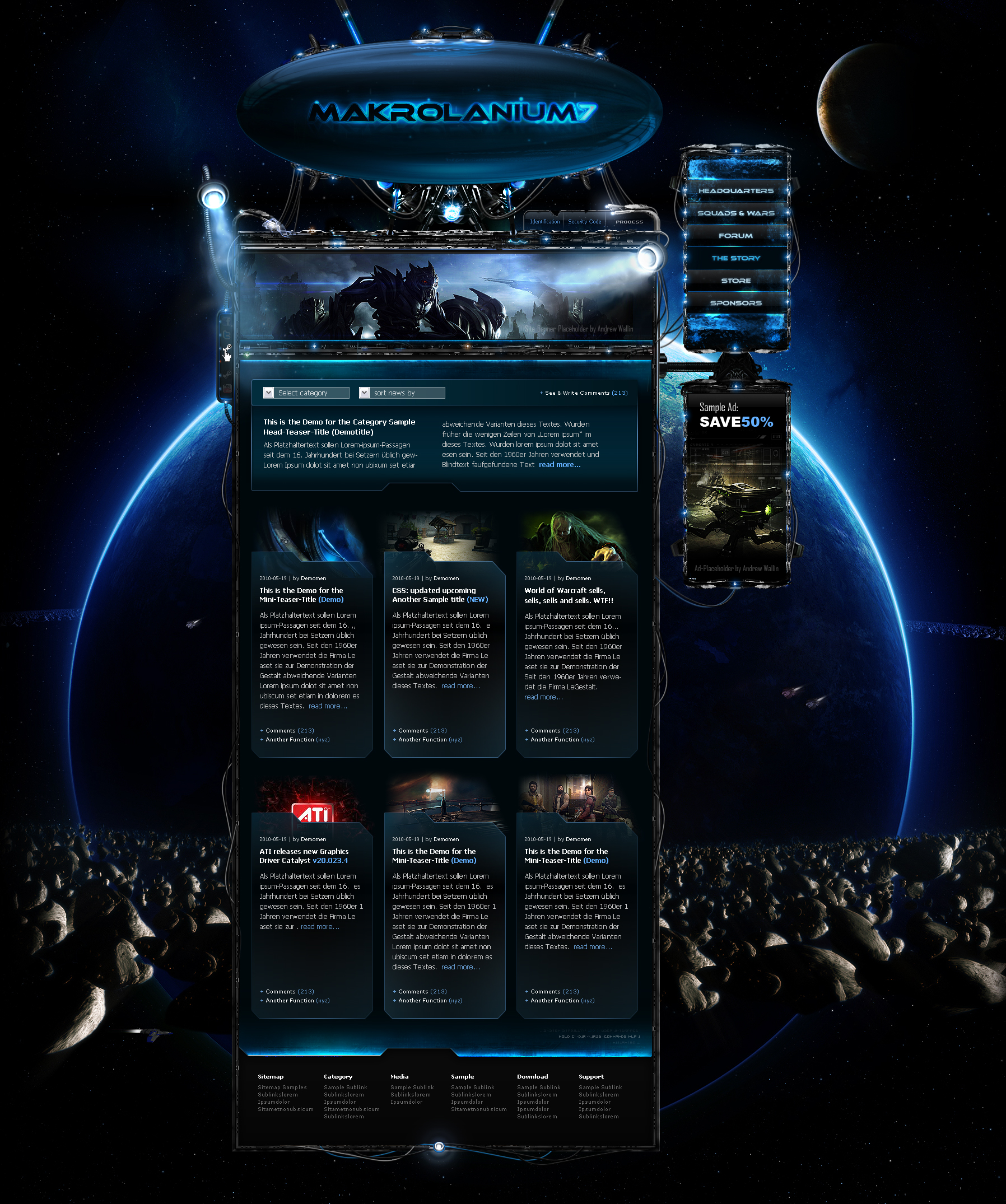 Space Website Makrolanium7