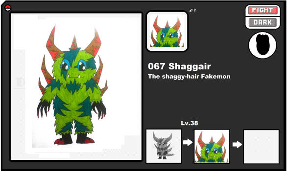 067 Shaggair Fakemon