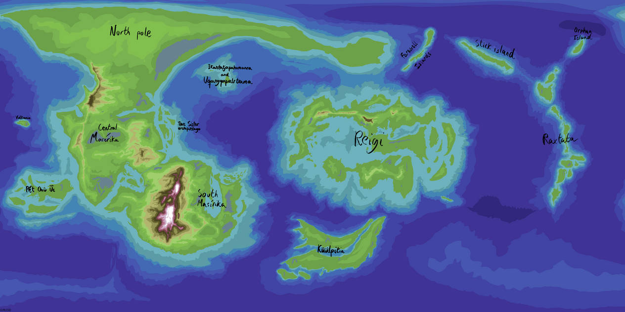 Iekya - Physical map with text by Eufalesio on DeviantArt