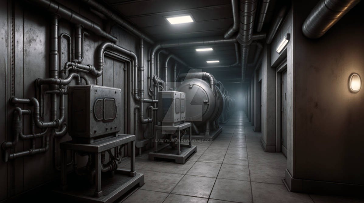 Hallway With Storage by LarryHunkin on DeviantArt