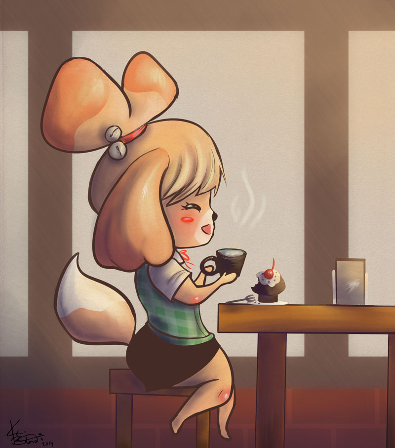 Cafe Break for Hard Working Isabelle