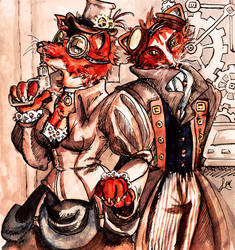 Steampunk Foxes