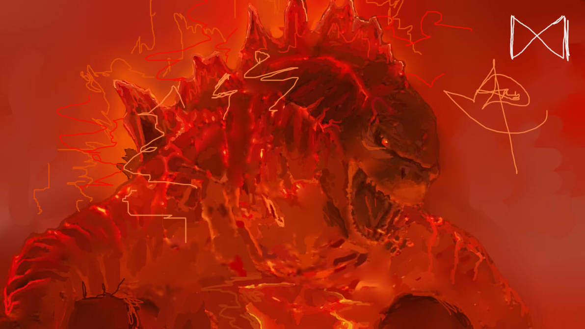 Burning Godzilla Exploding Burning Godzilla by OniDemonSamurai on DeviantArt
