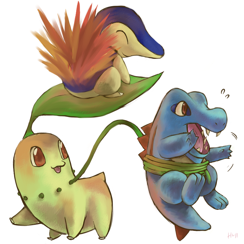 Pokemon Jhoto starters