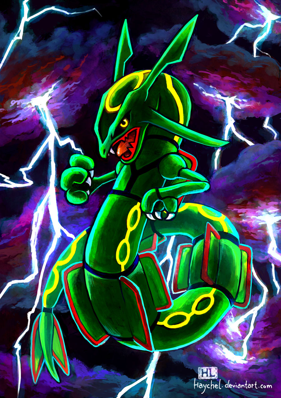 Shiny Mega Rayquaza  Dragon Pulse by ishmam on DeviantArt