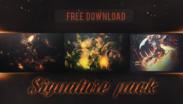 3 SIGNATURE PSD FILE FREE DOWNLOAD