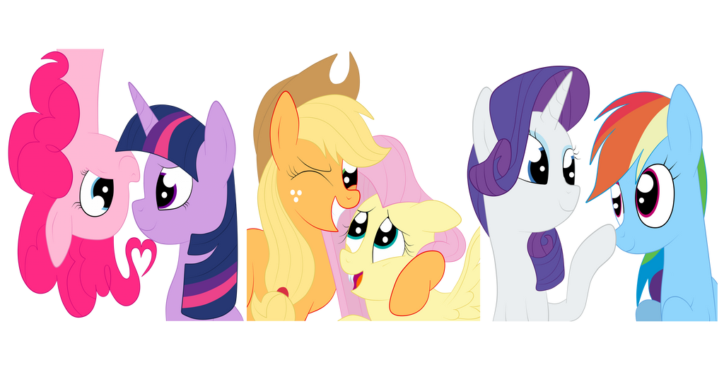 Fav Mane Six Pairings (PP/PTS/AJ/FS/RT/RD) by Squipy-Cheetah on DeviantArt