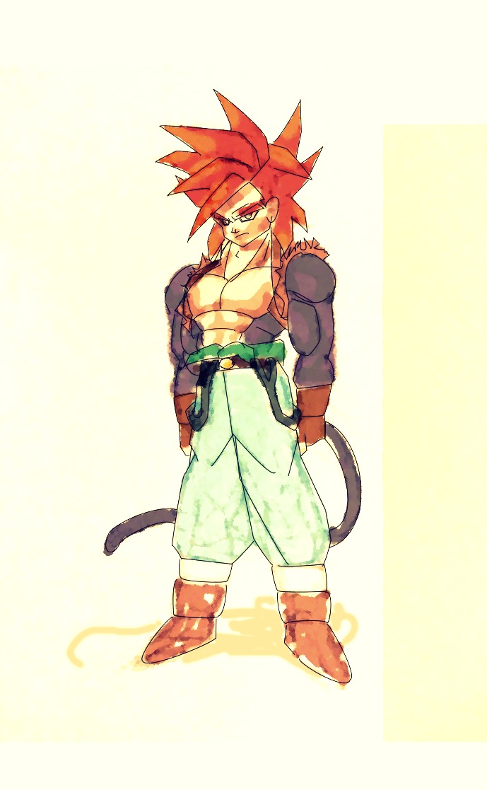 Trunten Super Saiyan 4 early design