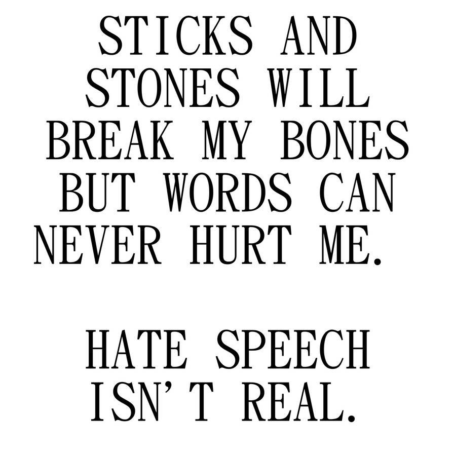 Hatespeechisnotreal2