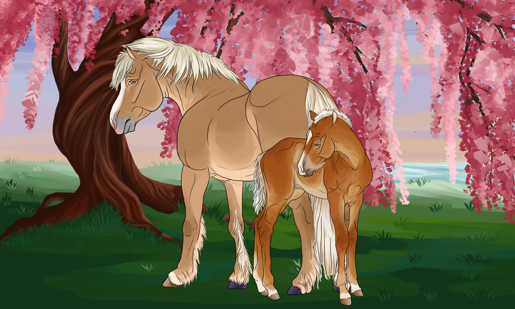 Cherry Blossom Foal Comm : Serelathe by Ascherri