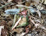 Shamus a Leprechaun sculpture by pixiwillow